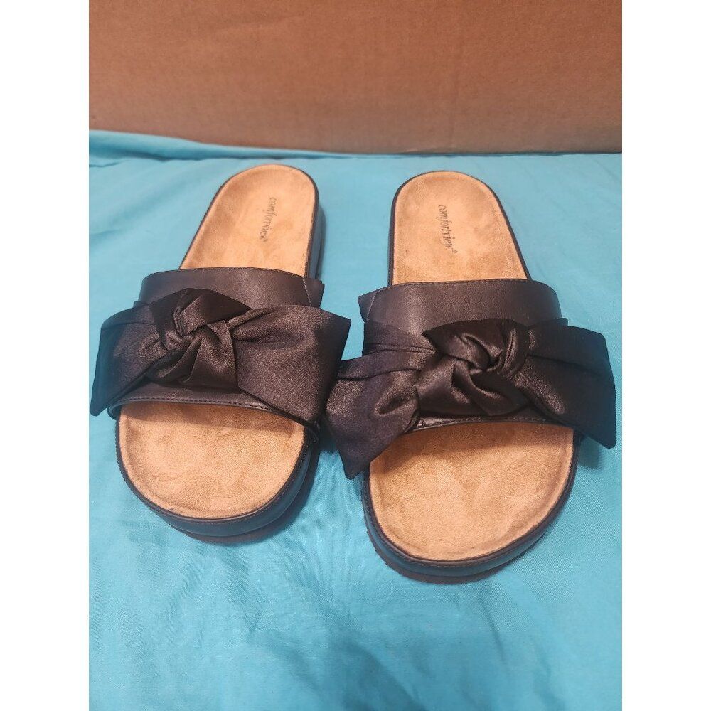 Comfortview Women's Size 10W The Stassi Footbed Sandals - Picture 3 of 6